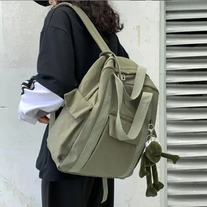 Waterproof Nylon School Backpack for Teenage Girls