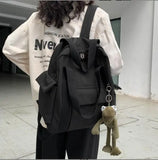 Waterproof Nylon School Backpack for Teenage Girls
