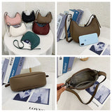 grace Retro PU Leather Women's Shopping Bag Handbags Shoulder Underarm Bag