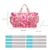 Leopard Print Gym Bag Women Waterproof Tote Fitness Handbag