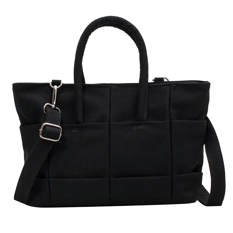 Women's Canvas Tote Bag Handbag Crossbody Shoulder Evening Bag