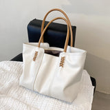 High-end Women's Portable Tote Bag Soft Leather All-match Commuter Bag