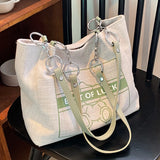 Large-capacity Canvas Handbag for College Students