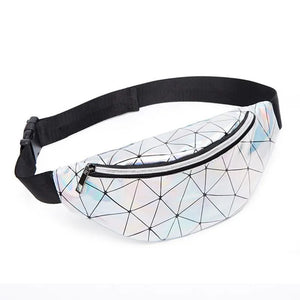 Reflective Laser Shoulder Bag Women's Belt Waist Bag Pochete
