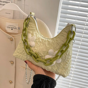 Flower Armpit Bag Chain Crossbody Shoulder Messenger Bag