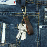 Leather Loop Key Holder Ring Keychains for Men
