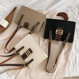 Texture Women Handbag Female Wild Shoulder Bag