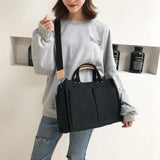 Women's Canvas Messenger Bag One-Shoulder Handbag Big Bag