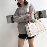 Women's Canvas Messenger Bag One-Shoulder Handbag Big Bag