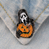 Horror Brooches Nightmare Before Christmas Lapel Pins on Clothes Backpack