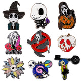Horror Brooches Nightmare Before Christmas Lapel Pins on Clothes Backpack