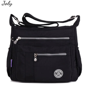 Waterproof Nylon Shoulder Bag for Women Crossbody Messenger Bag