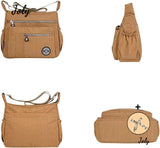 Waterproof Nylon Shoulder Bag for Women Crossbody Messenger Bag