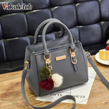 Women's Sequined Crossbody Shoulder Bag with Hairball Ornaments