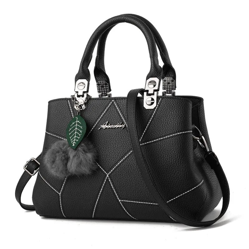 Women Clutch Crossbody Shoulder Bag Geometric Plush Handbag KL570