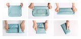 3SETS Nylon Packing Cube Travel Bag System 7 Pieces Large Capacity Clothing Sort