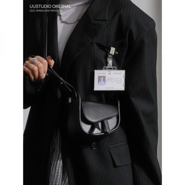 COY UUSTUDIO Dark Y2K Lipstick Headphones Mini Saddle Crossbody Bag