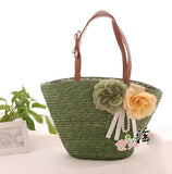 Big Straw Bag Summer Beach Woven Material Women Bag A1109