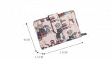 Korea Cartoon Bear Buckle Mini Zip Wallet Cute for Students Girls