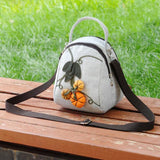 Bohemian Print Mini Handbag with Appliques - Casual Carrier