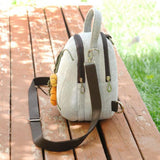 Bohemian Print Mini Handbag with Appliques - Casual Carrier