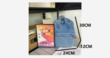 Denim Women Backpack Small Casual School Bag for Teenage Girls