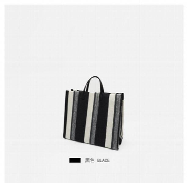 Women's Canvas Tote Bag Spring Handbag Inclined Shoulder Shopping Bag