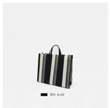 Women's Canvas Tote Bag Spring Handbag Inclined Shoulder Shopping Bag
