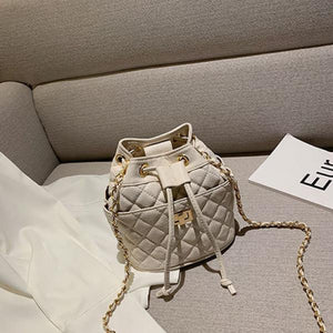 Retro Bucket Bag Chain Embroidered Shoulder Bag
