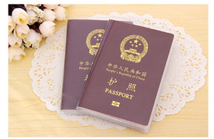 Transparent Passport Cover on Waterproof Document Bags