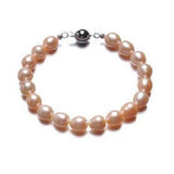 Small Pink Freshwater Pearl Necklace Bracelet Set