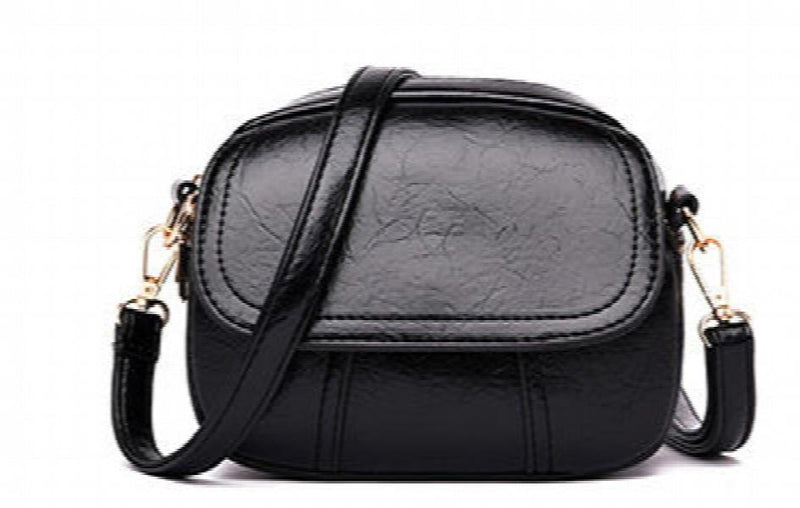 Women's Leather Clutch Bag Patchwork Crossbody Messenger Shoulder Bag