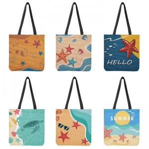 Summer Beach Starfish Print Leisure Travel Backpack