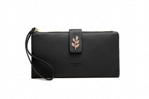 Women's Leaf Buckle Zipper Handbag