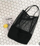 Hollow Beach Bag Mesh Handbag Shopping Tote Portable Canvas