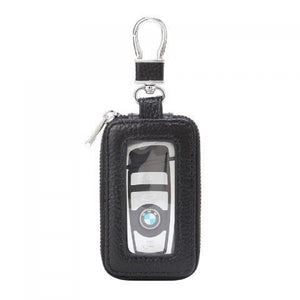 Universal Leather Car Key Case Keychain Wallet Storage Bag