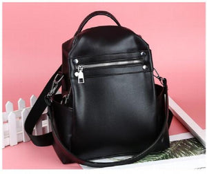 PU Shoulder Bag Multi-purpose Casual Ladies Backpack Travel Bag For Girls