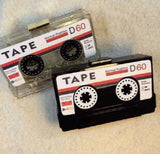 Transparent Tape Cassettes Clutch Evening Bag
