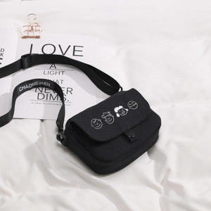 Cartoon Canvas Shoulder Bag for Women
