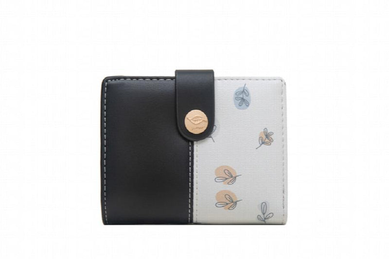 Women's Short Wallet Two-fold Zipper Buckle Creative Zero Wallet