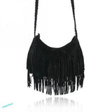 Hot Women Tassel Shoulder Bag Cross Body Suede Fringe Messenger Handbag