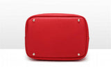 Classic Lady's Handbag Soft PU Metal Button National Style Hair Ball tassel Sing