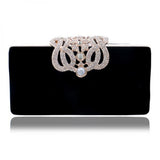 Crown Rhinestones Evening Bag Diamonds Clutch Wallet Shoulder Chain Bag