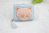 Cat Cartoon Zipper Wallet Women's Purse