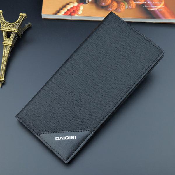 Men's Wallet Soft Skin PU Wallet 3 Fold Multi-Card Slot Large-Capacity Wallet