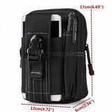 Men Waist Pack Running Travel Belt Bag Zipper Closure Military Hip Purse