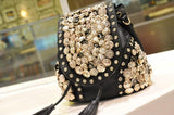 PU Leather Women Handbag Rivet Bag Shoulder Bag CrossBody