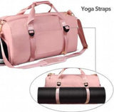 Travel Duffel Bag with Wet Pocket Shoes Handbag Beach Shoulder Bag Crossbody Bag
