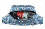 Lace Denim Waist Pack Female Fanny Pack Lady's Belt Women Travel Messenger Chest
