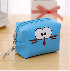 Cute Cartoon Wallet PU Leather Coin Key Bag Female Handbag Zipper Zero Wallets